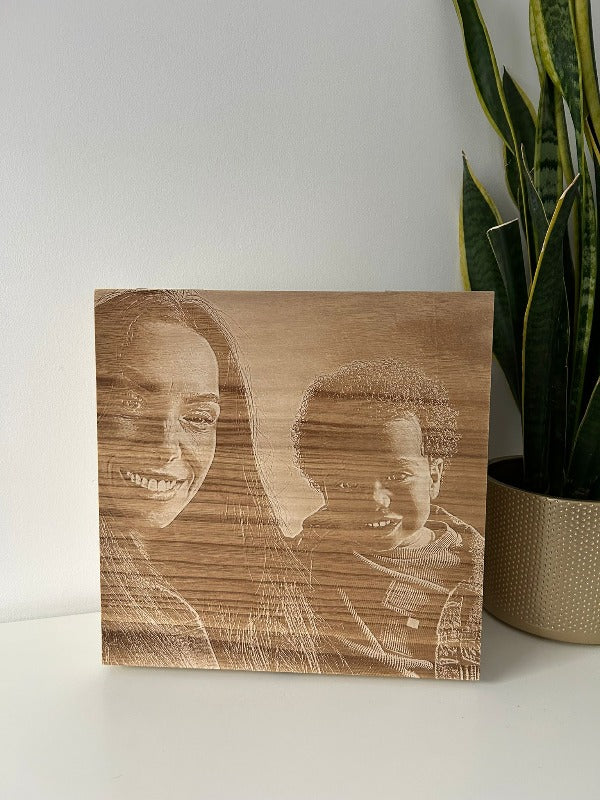 Personalised engraved photo box