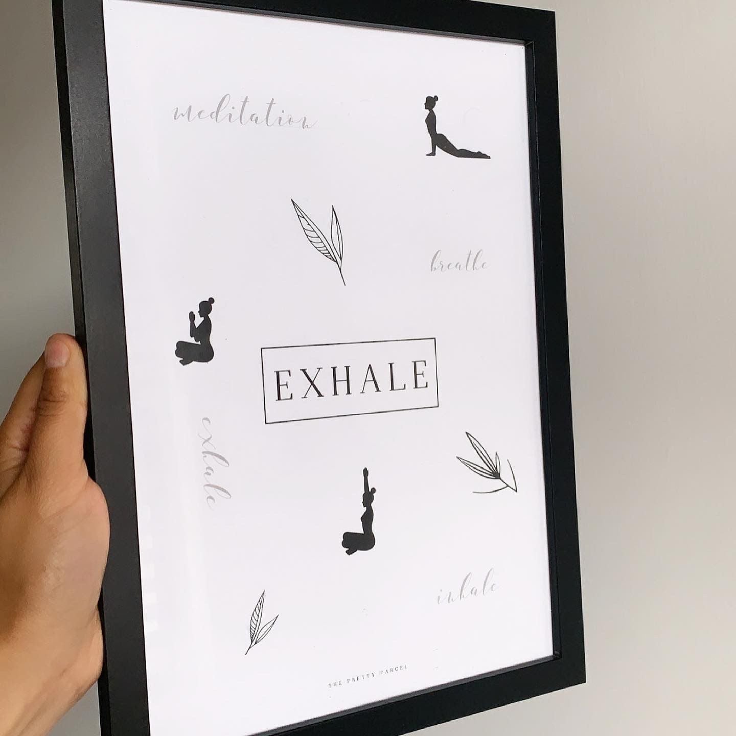 Black and white exhale print