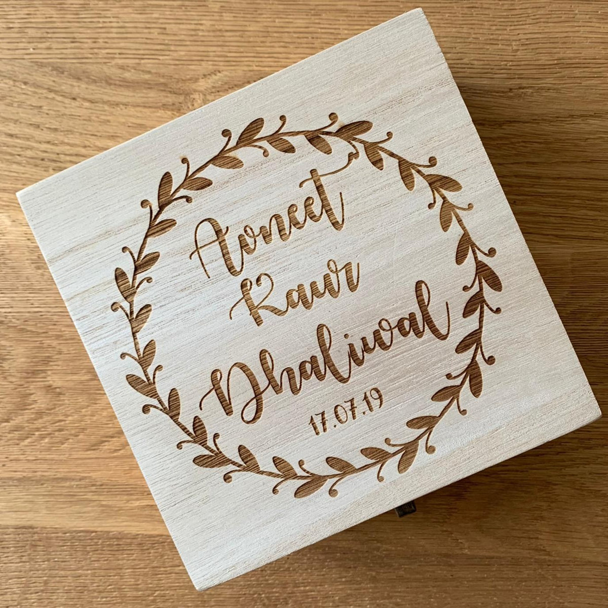 Personalised baby square box