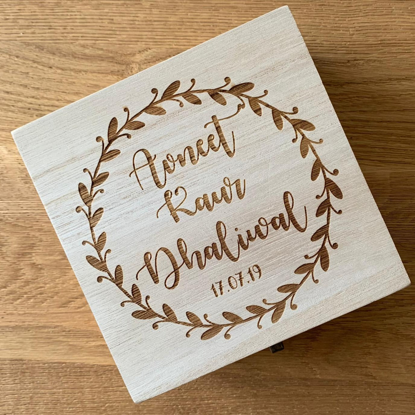 Personalised baby square box